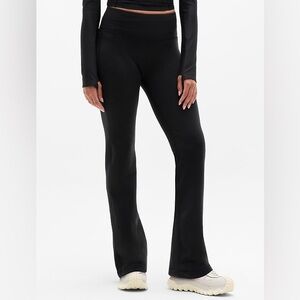 Athleta Black Elevation Flare Yoga Pants